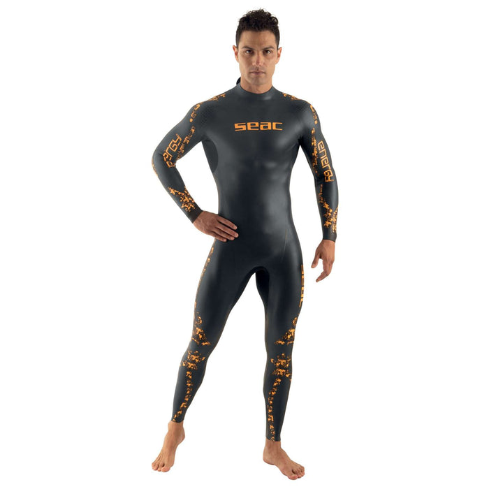 Wetsuit Energy Man 2mm Black-Orange S Seac 1-49-S