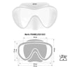 Diving Mask Frameless Duo White Marlin 117428