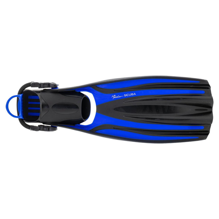 Diving Fins Scuba Ebs Blue Size R-41-44 Marlin 117453