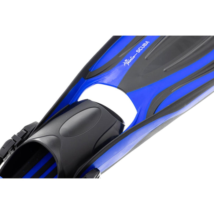 Diving Fins Scuba Ebs Blue Size R-41-44 Marlin 117453