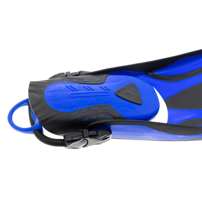 Diving Fins Scuba Ebs Blue Size R-41-44 Marlin 117453