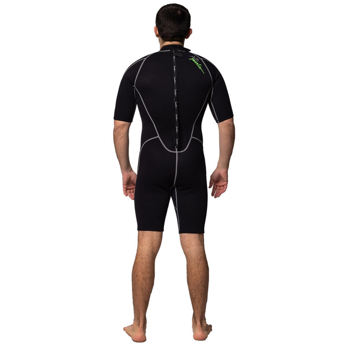 Shorty Wetsuit Malibu Man 2.5mm Black-Silver Sizer XXL Marlin 117615