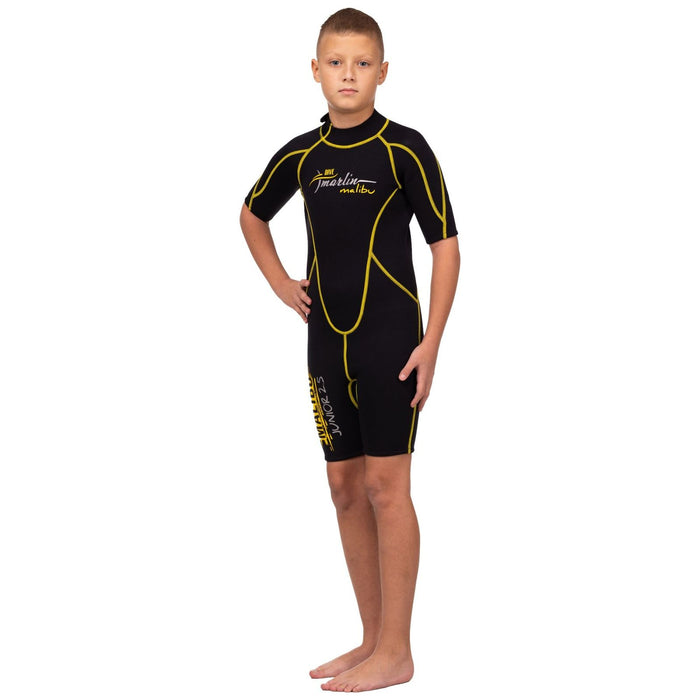 Snorkeling Shorty Wetsuit Malibu Kids 2.5mm Black-Yellow Size XS Marlin 117628