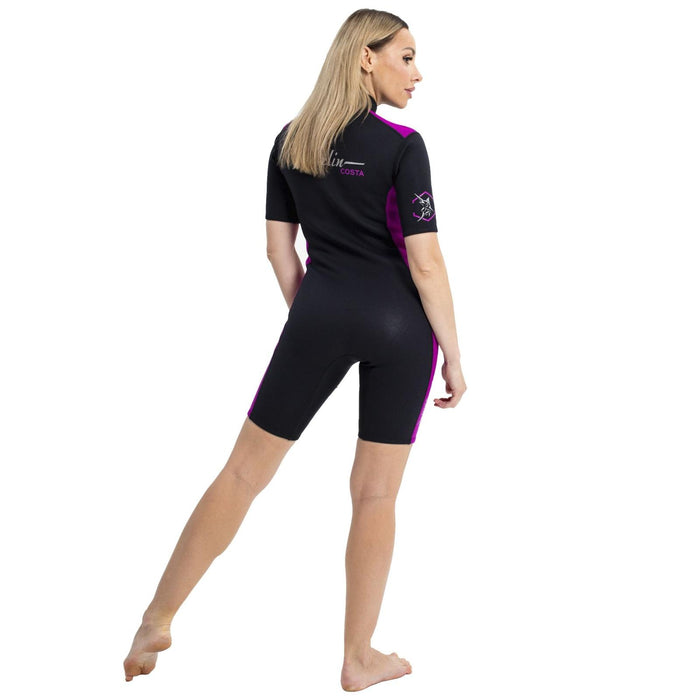 Combinaison shorty Costa Femme 2 mm noir/violet Taille S Marlin 118459