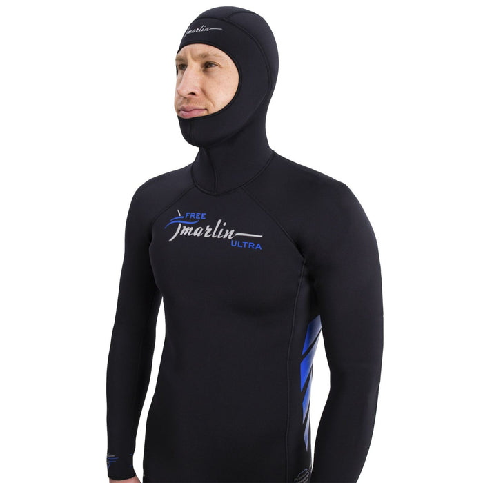 Freediving Full Hooded Wetsuit Ultra Man 3mm Black Size S Marlin 118526