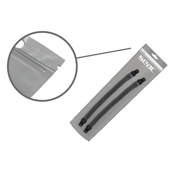 Pair Slings Anthracite Flex Dual Diameter 17,5mm Length 18cm Seac 127-56-17,5X18