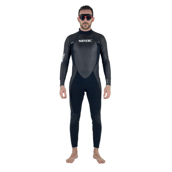 Swimming Mask Sonic Black-Red Smoked Lenses Seac 152-30NR-SBL