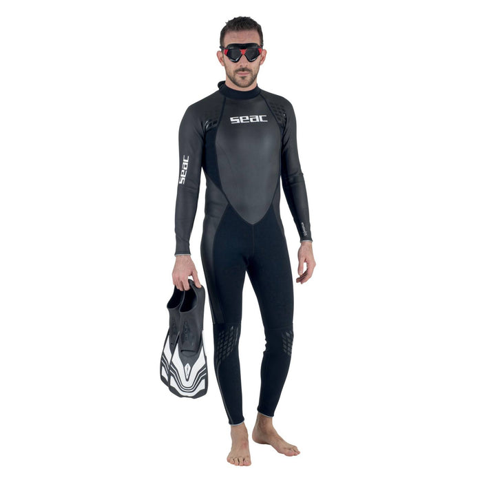 Swimming Mask Sonic Black-Red Smoked Lenses Seac 152-30NR-SBL