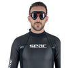 Swimming Mask Sonic Black-Red Smoked Lenses Seac 152-30NR-SBL