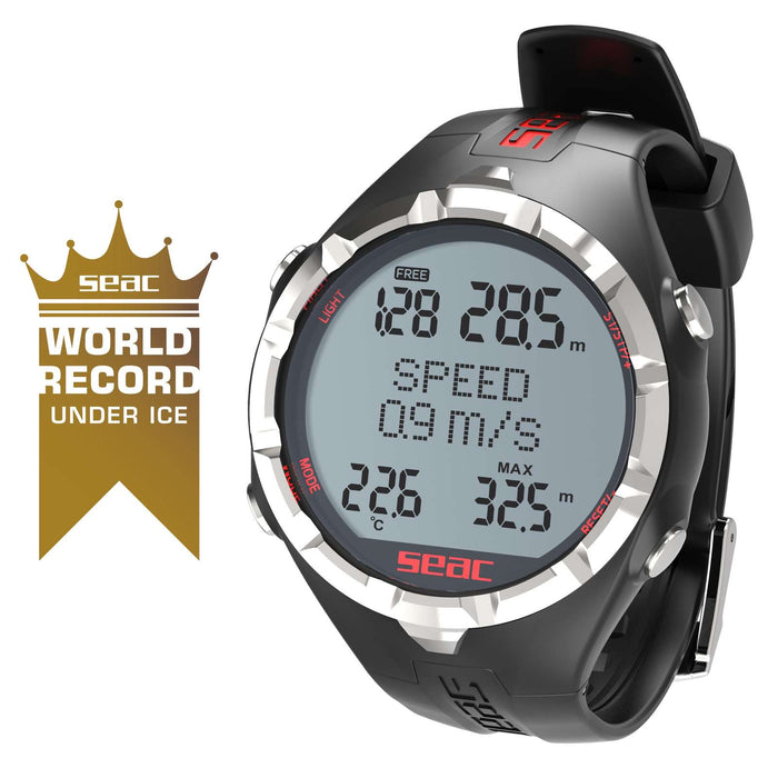 Freediving Computer Apnea Black-Red Seac 160-30NR