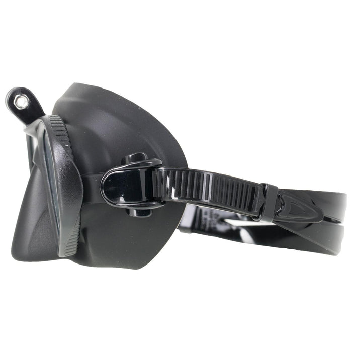 Diving Mask Matte Black With Camera Mount Marlin 213091