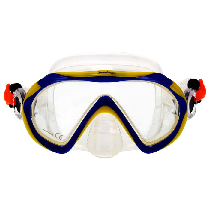 Snorkeling Mask Junior Kids Blue-Clear Marlin 213132