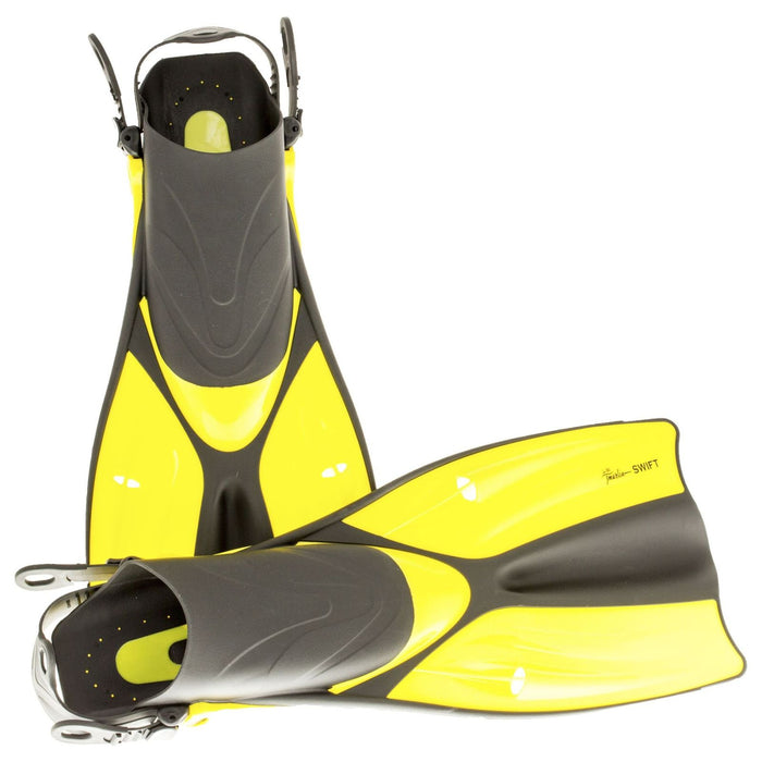 Snorkeling Fins Swift Yellow Size L-XL-42-46 Marlin 214167