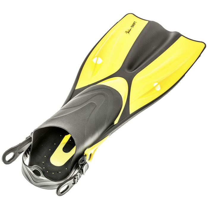 Snorkeling Fins Swift Yellow Size L-XL-42-46 Marlin 214167