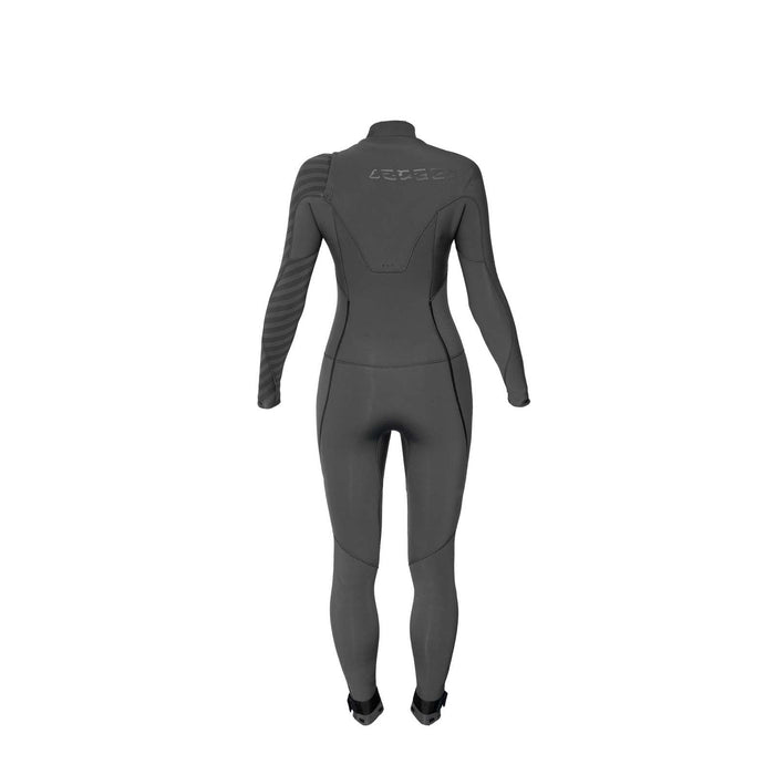 Traje de neopreno integral Amazone Mujer cremallera en el pecho 4-3 gris Talla 14-XXL RRD 27AMCZ43_14