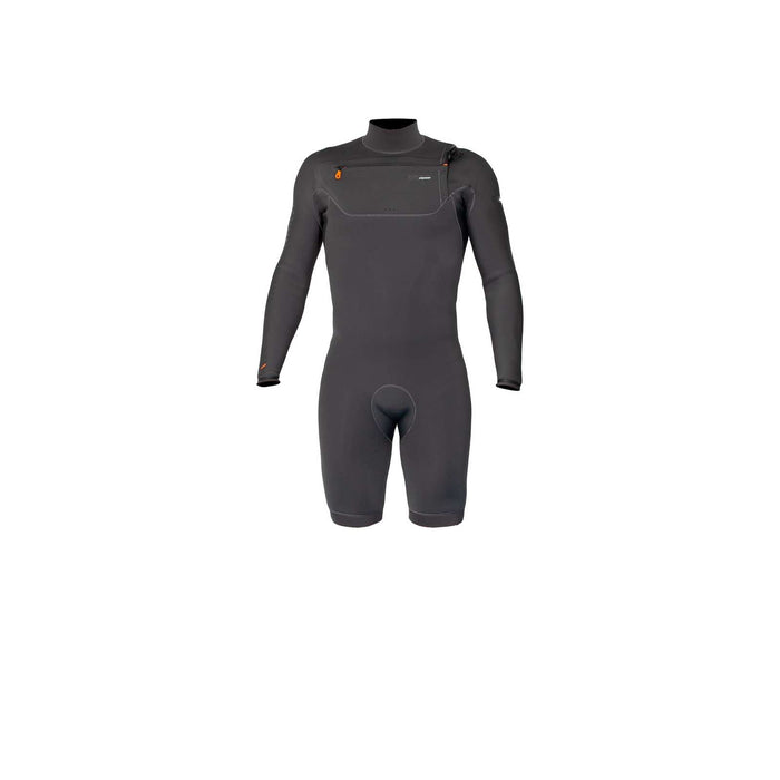 Short Wetsuit Celsius Shorty Man Chest Zip Long Sleeve 3-2 Grey Size XS RRD 27CSCZ32SLS_XS