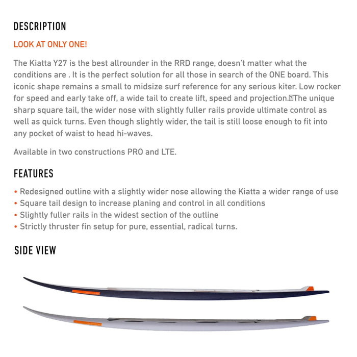 Tabla de kitesurf RRD Kiatta