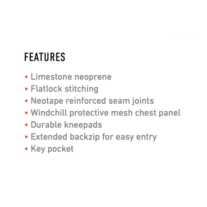 Full Wetsuit Zero Man Chest Zip 5-4-3 Black Size L RRD 27ZRCZ543_L