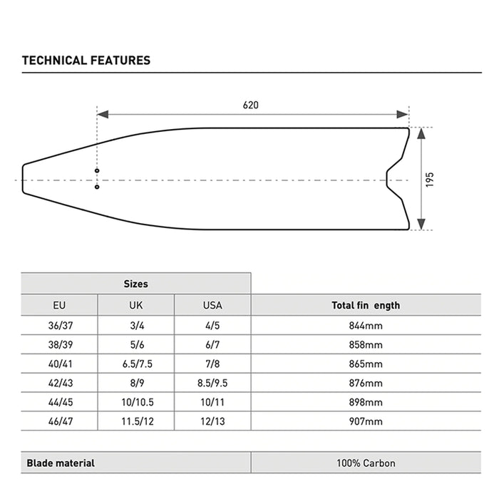 Freediving Fins Mares X-WING C-S