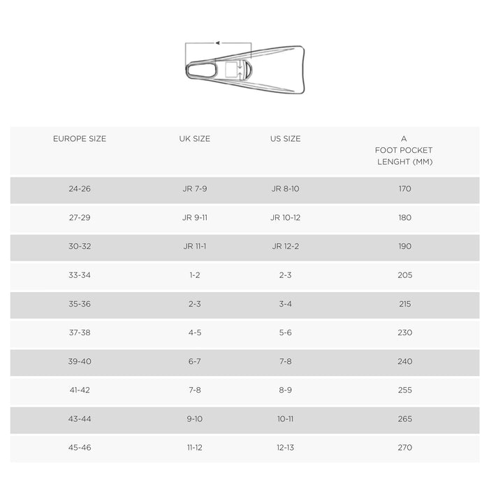 Aletas de natación Zoggs Long Blade Rubber Fins Junior