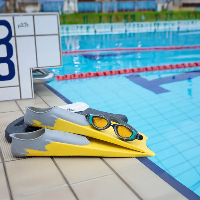 Aletas de natación Zoggs Long Blade Rubber Fins Junior