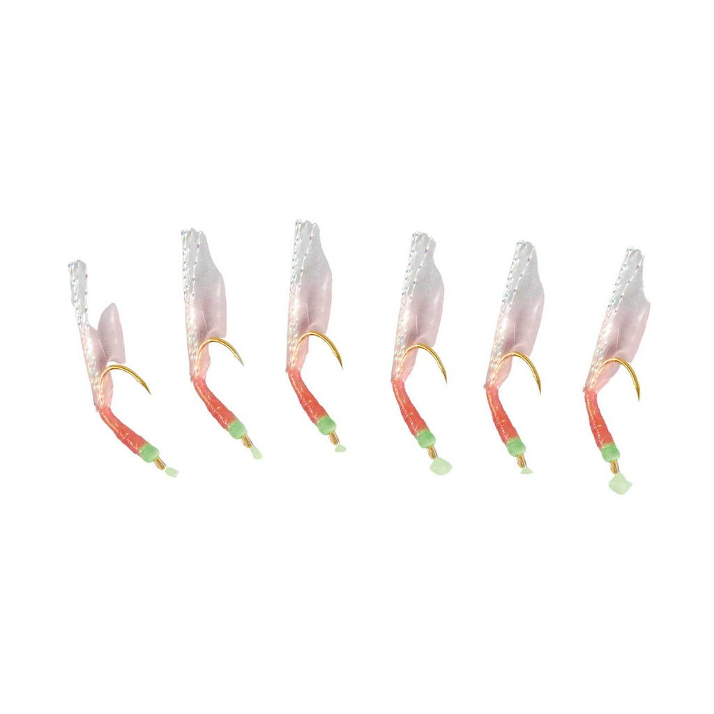 Bas de ligne Sabiki Crevette 6 hameçons dorés Taille 7 Hikaru 5648007