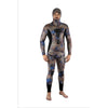 Spearfishing Full Wetsuit Octoskin Man 3mm Camo-Brown-Blue XL Abysstar 59038