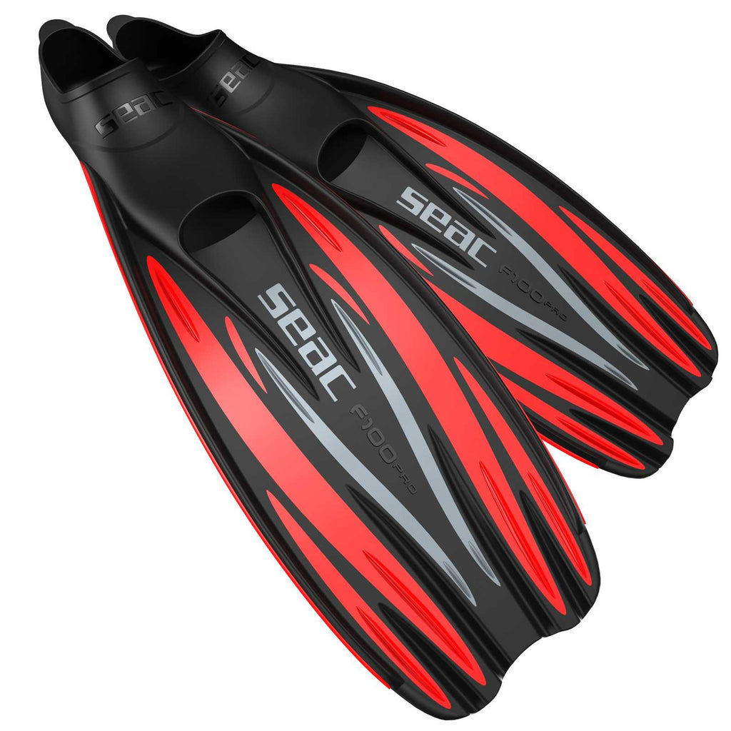 Diving Fins F100 Pro Red Size 46-47 Seac 71-1R-46-47