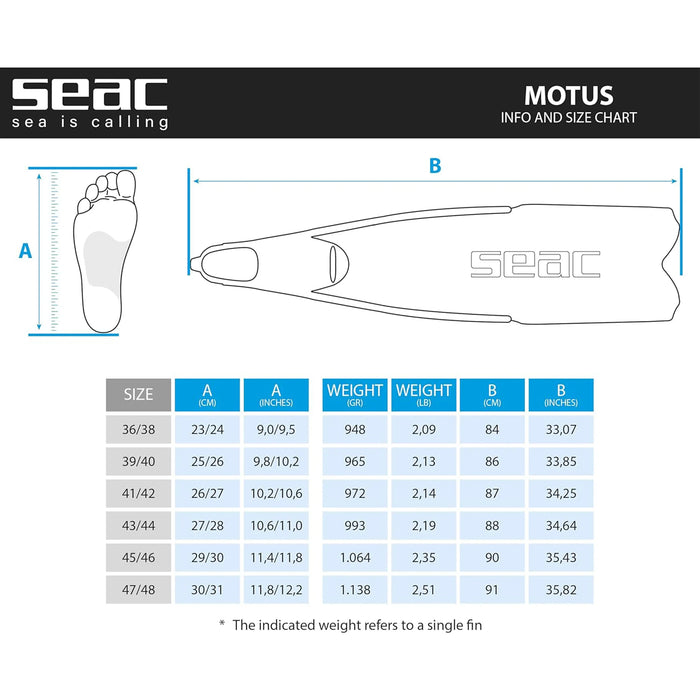 Freediving and Spearfishing Fins SEAC Motus Camo