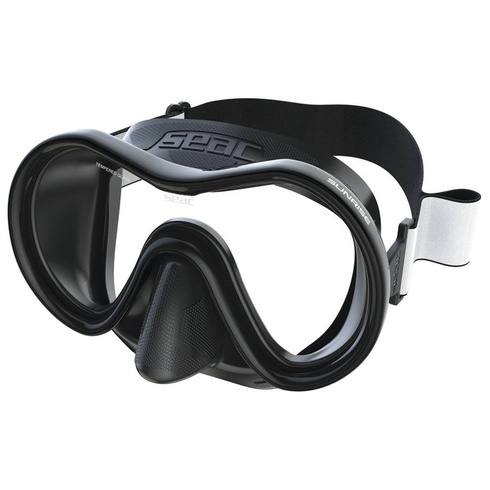 Diving Mask Sunrise Black-Black Seac 75-78B-SKL