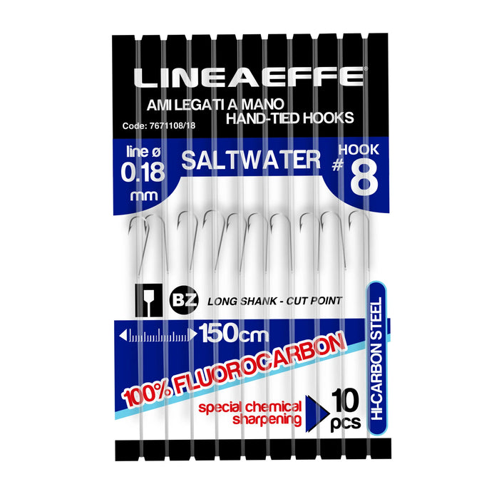 Anzuelos de Pesca Lineaeffe Hooks To Fluorocarbon Hi Quality Saltwater CM150