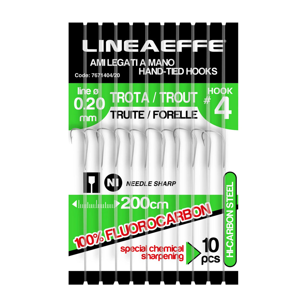 Anzuelos de Pesca Lineaeffe Hooks To Fluorocarbon Hi Quality Trout CM200