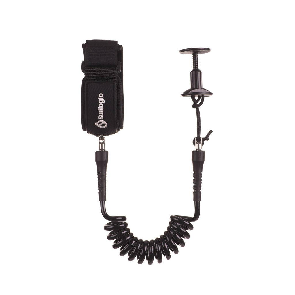 Leash Bodyboard Coil Bicep Black Surflogic 81301