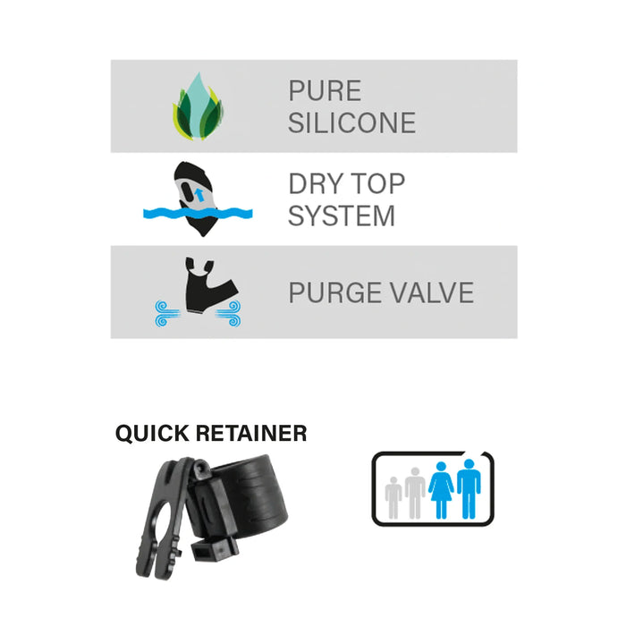 Tubo de Snorkel Vortex Dry SEAC