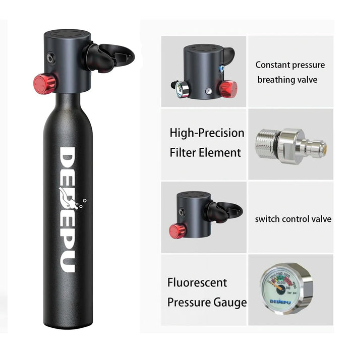 Mini Scuba Tank Dedepu S3000 Double 0,5 L