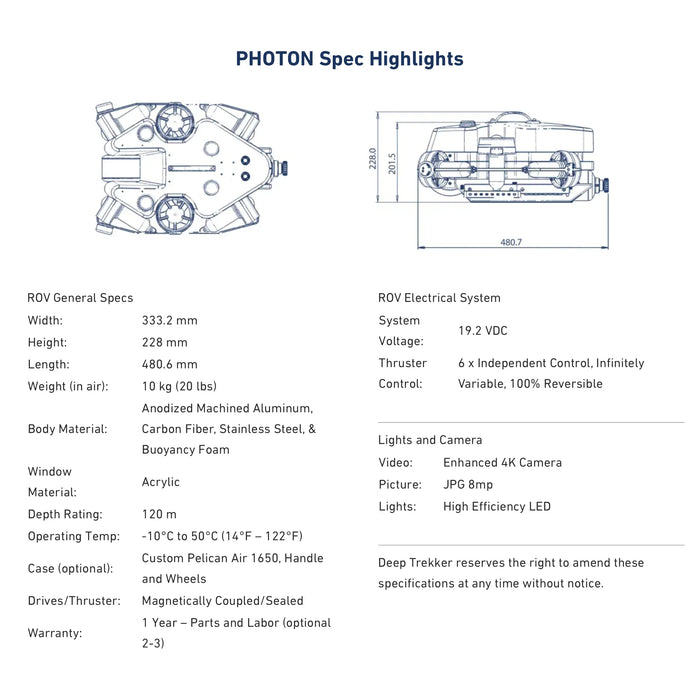 Underwater ROV Deep Trekker Photon