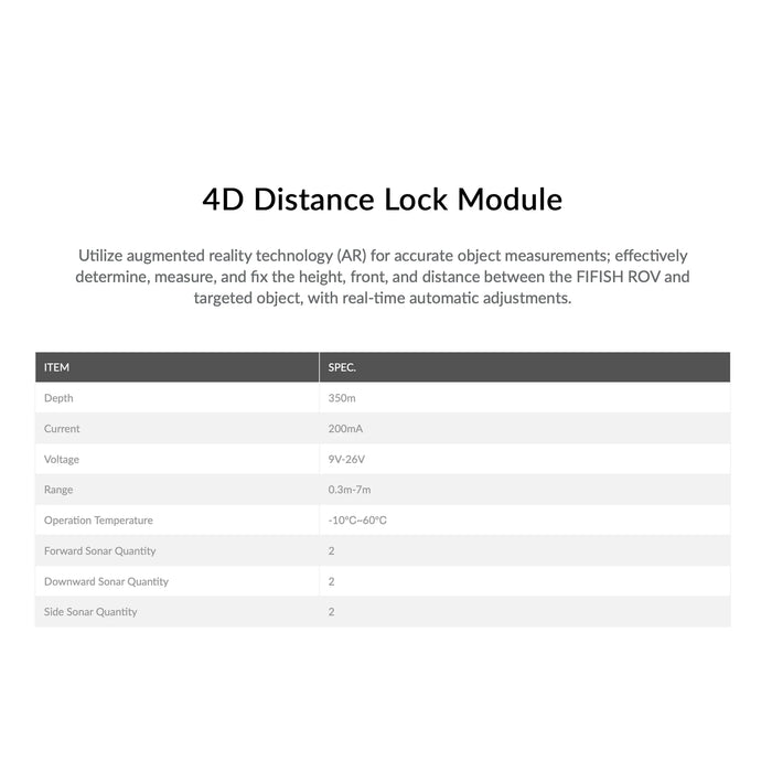 Módulo de Bloqueo de Distancia 4D para Fifish W6 Qysea