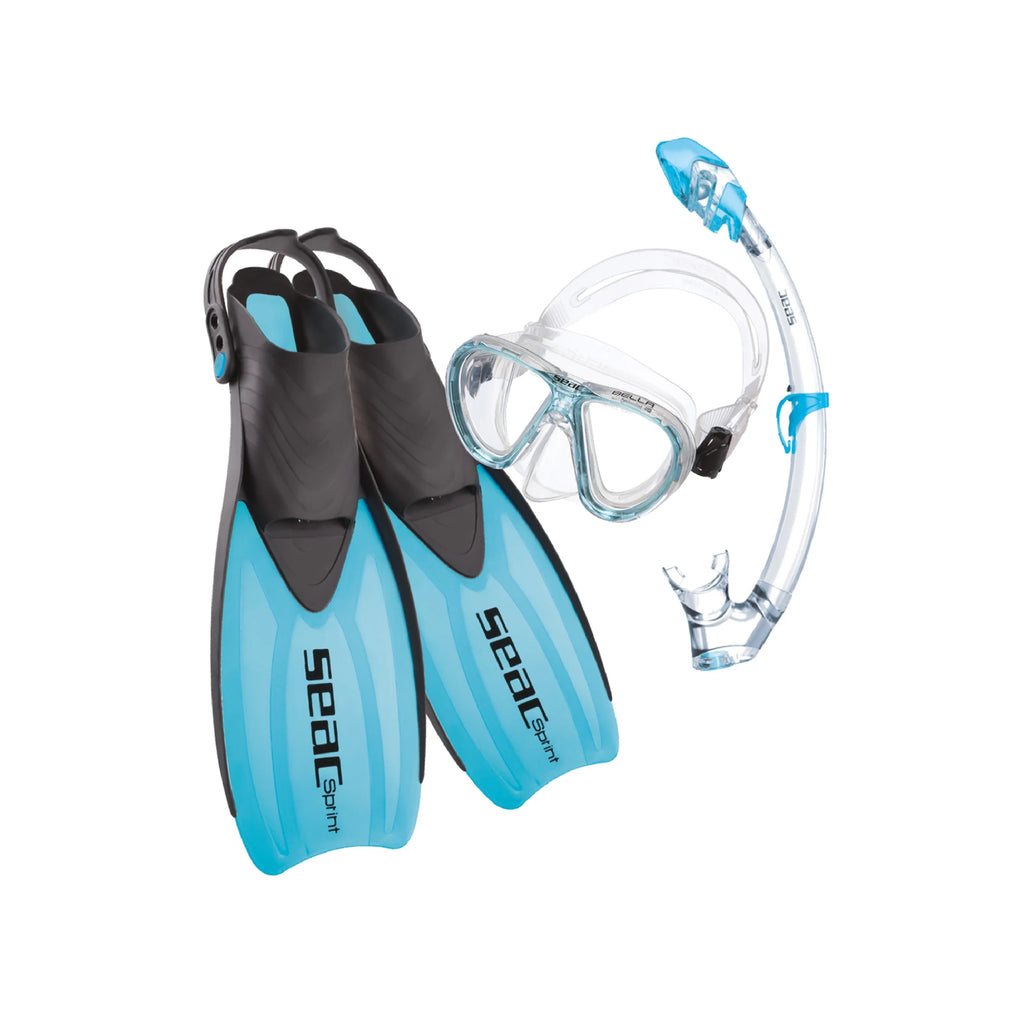 Juego de Snorkel SEAC Tris Sprint Dry JR