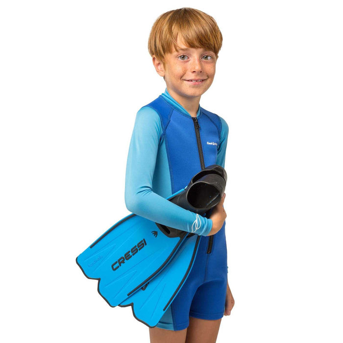 Snorkeling and Swimming Fins Rondinella Kids Blue EU 29-30-UK 9-11 Cressi CA182029