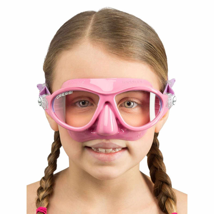 Snorkeling Silicone Mask Moon Kid Colorama Pink-Lilac Cressi DN200740