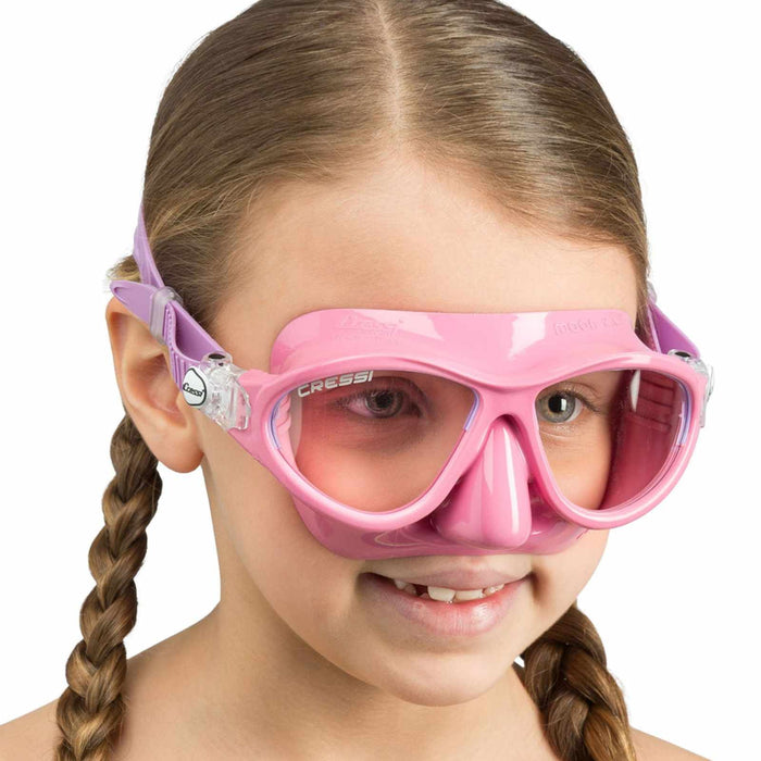 Snorkeling Silicone Mask Moon Kid Colorama Pink-Lilac Cressi DN200740