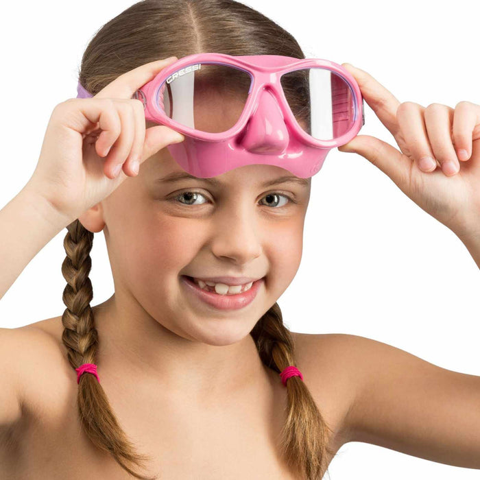 Snorkeling Silicone Mask Moon Kid Colorama Pink-Lilac Cressi DN200740