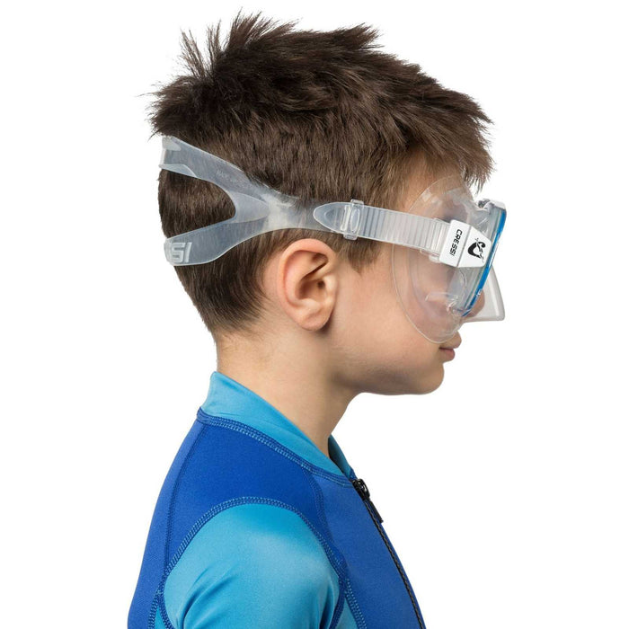Snorkeling Silicone Mask Perla Kids Transparent-Blue Cressi DN208420