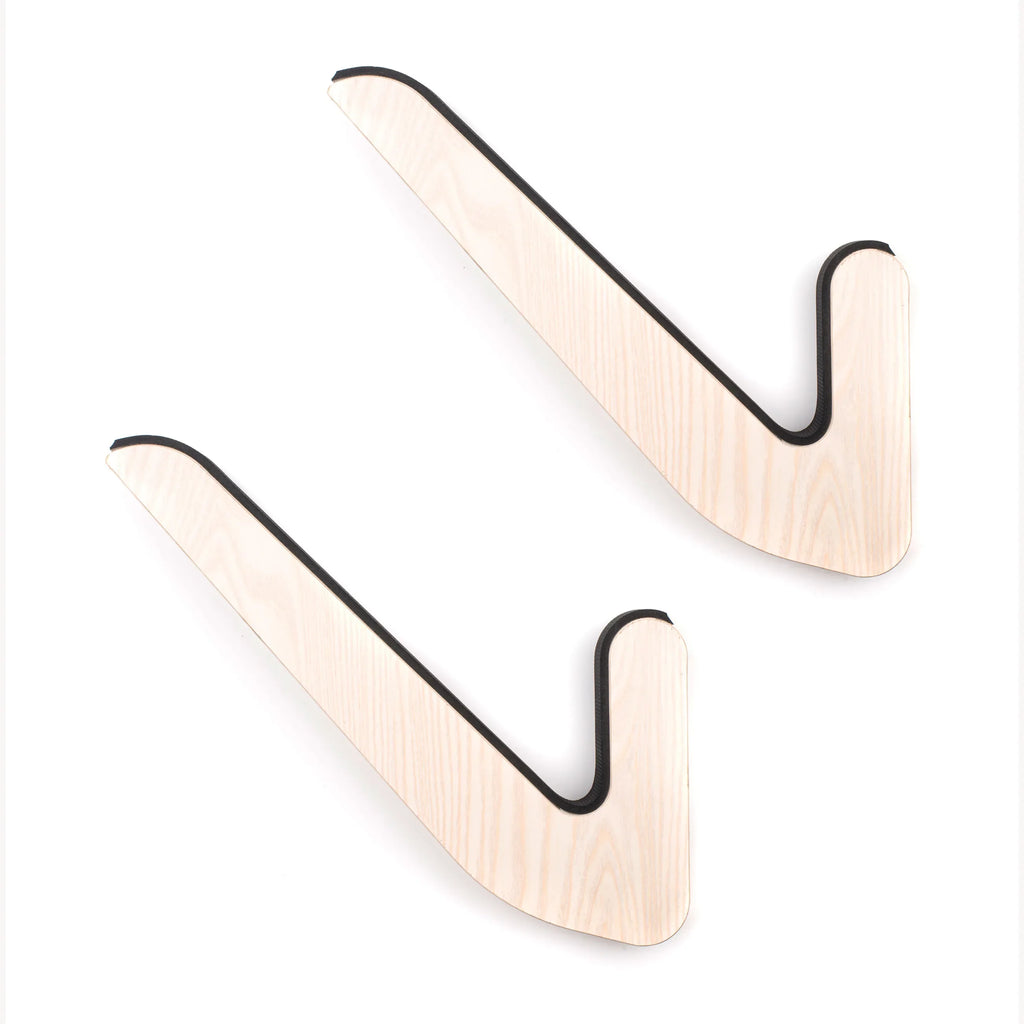 Estante de pared para longboard de madera Surflogic