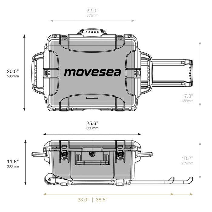 Professional Suitcase for Fifish Drones Orange Movesea