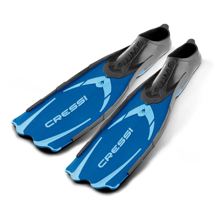 Aletas para Snorkel y Natación Pluma Azul Cressi