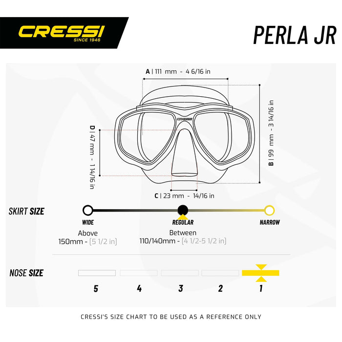 Kit de Snorkel Perla Jr Cressi