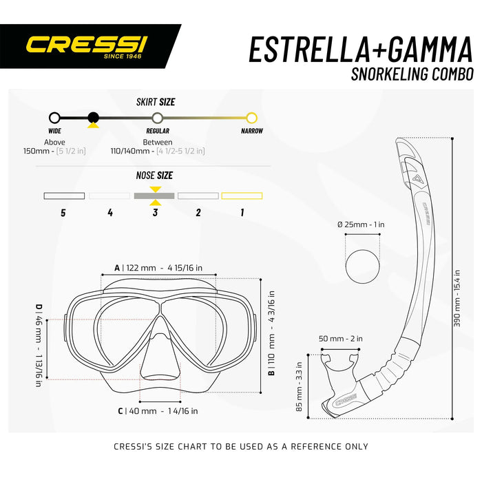 Kit de Snorkel Estrella Vip Cressi