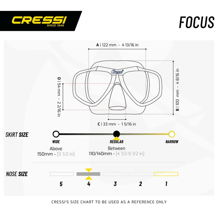 Máscara de Buceo Focus Cressi