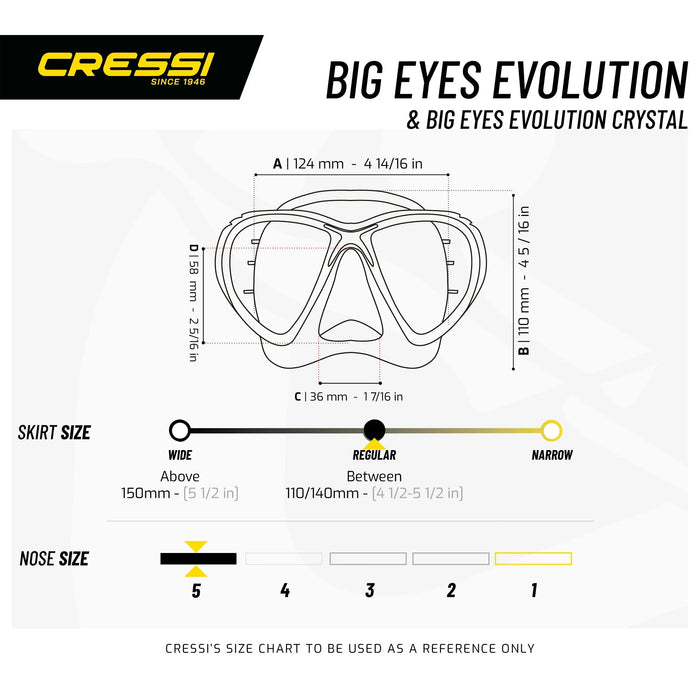 Scuba Diving Mask Evo Big Eyes Cressi